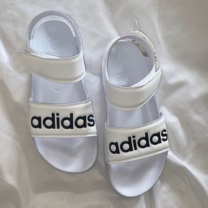 Adidas white sandals